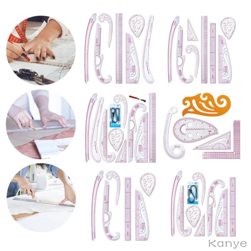 [KY] Clothing Pattern Making Ruler Metric Rulers Set Measuring Tools ...