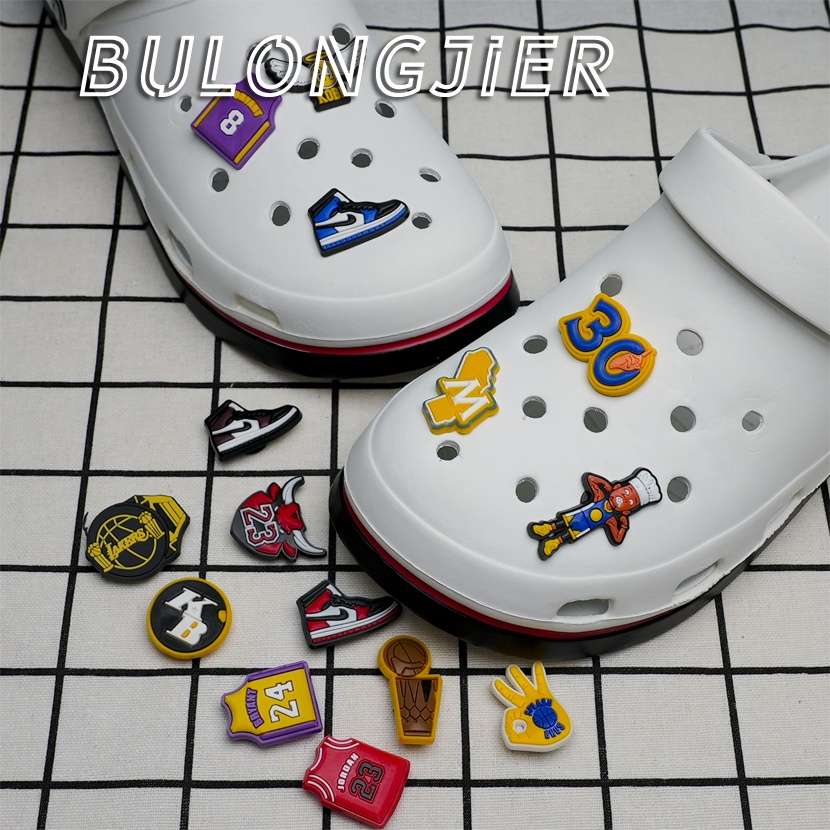 Crocs Jibbitz Basketball Professional Star Kobe Lakers Clog Charms NBA