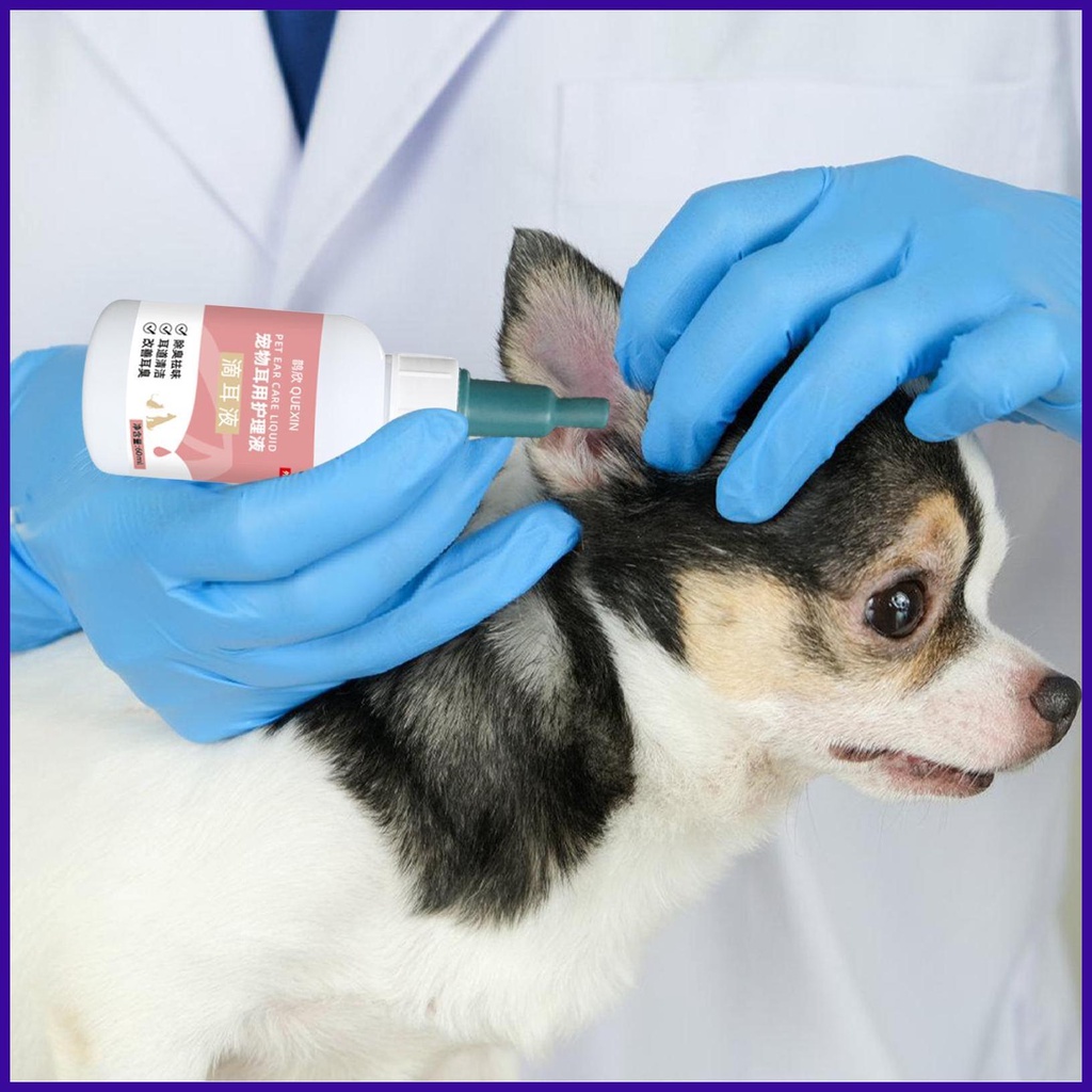 Dog Ear Drops Ear Cleaners For Dogs And Cats 60ml Dog Ear Wash Dog Ear
