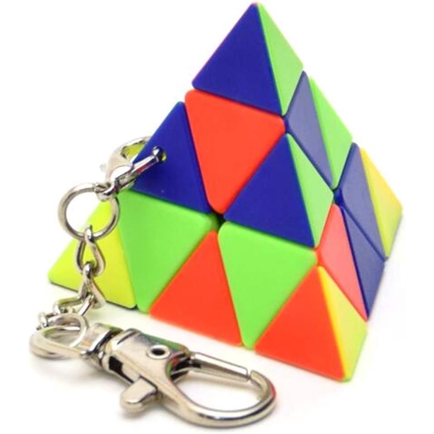 Qiyi Cube Mini Pyraminx Magic Cube Keychain stickerless Puzzle | Shopee ...