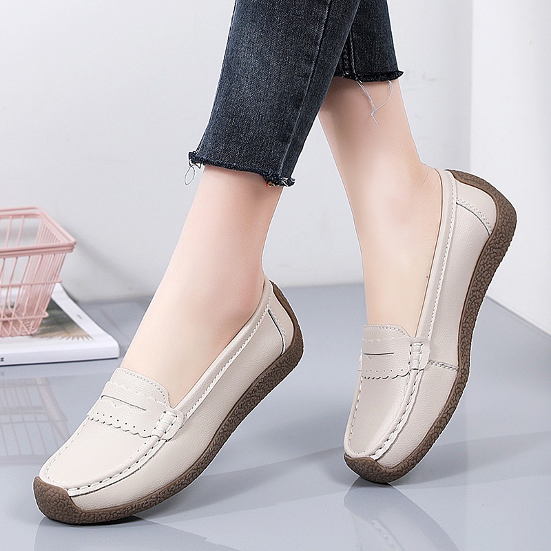 Hush Puppies women shoes Women's casual leather shoes ladies shoes Boat  Shoes Flat Shoes woman