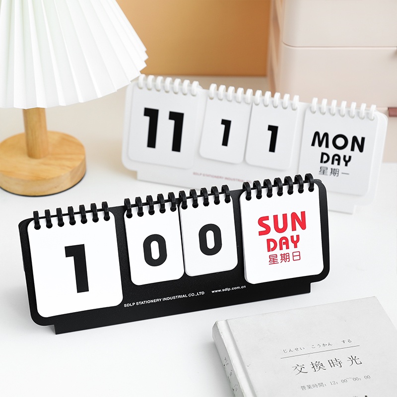 1pc Flip Calendar Desk Calendar Perpetual Calendar Desktop Diy Creative ...