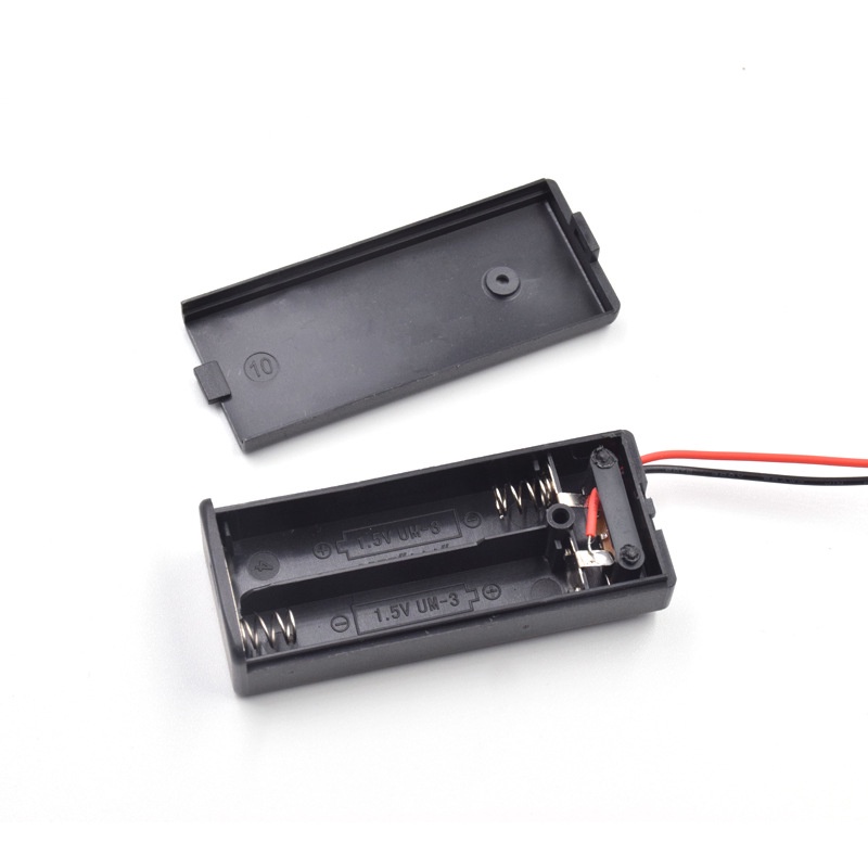 2AAA twosection No. 7 battery box with Switch 3V battery holder