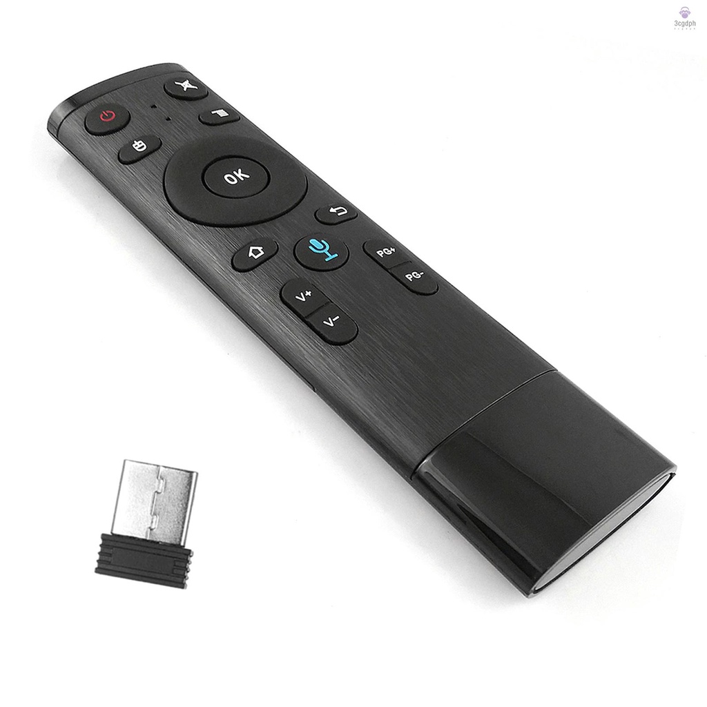 Voice Input Remote Controller with USB Receiver for Smart TV Android TV ...