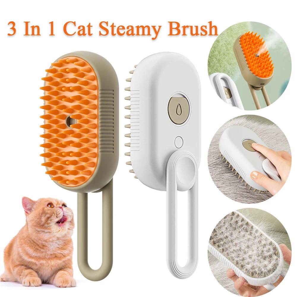 (Local seller) 3 In 1 Cat Shaver Steamy Cat Brush Electric Anti