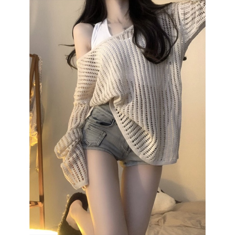 Women'S Loose Sun Covered Long Blouse