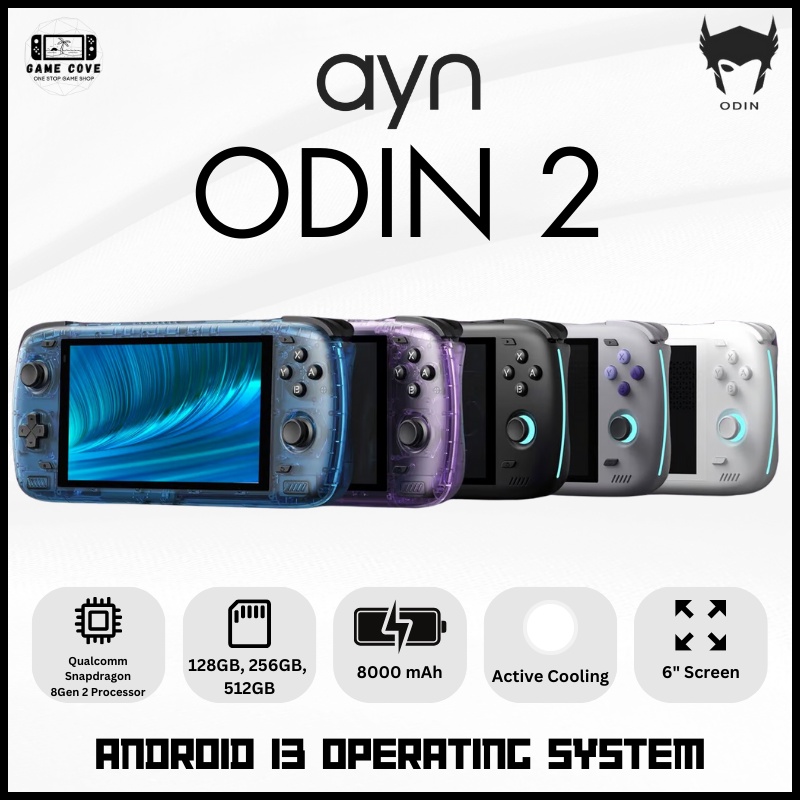 AYN Odin 2 Android Handheld Emulator Android 13 Wifi Bluetooth Portable