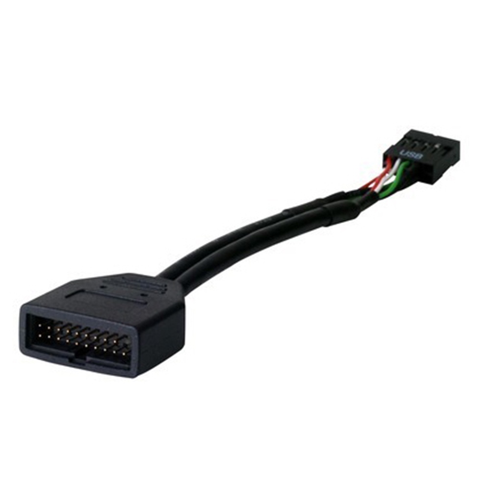 PC USB 20 9Pin Male to Motherboard 30 20Pin Female Adapter Cable ...