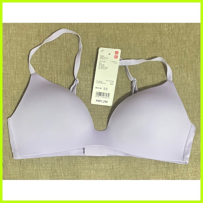 Brand New Auth Uniqlo Wireless Bra 3D Hold Lace / Uniqlo Women Wireless ...