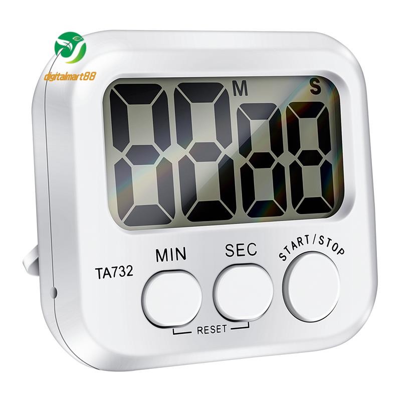 Digital Kitchen Timer, Large Screen Large Font Display, Magnetic Back ...