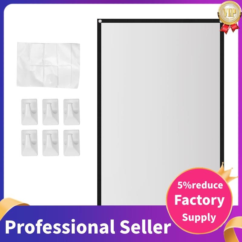 Projector Screen for Home Theater HD White Foldable Anti-Crease ...