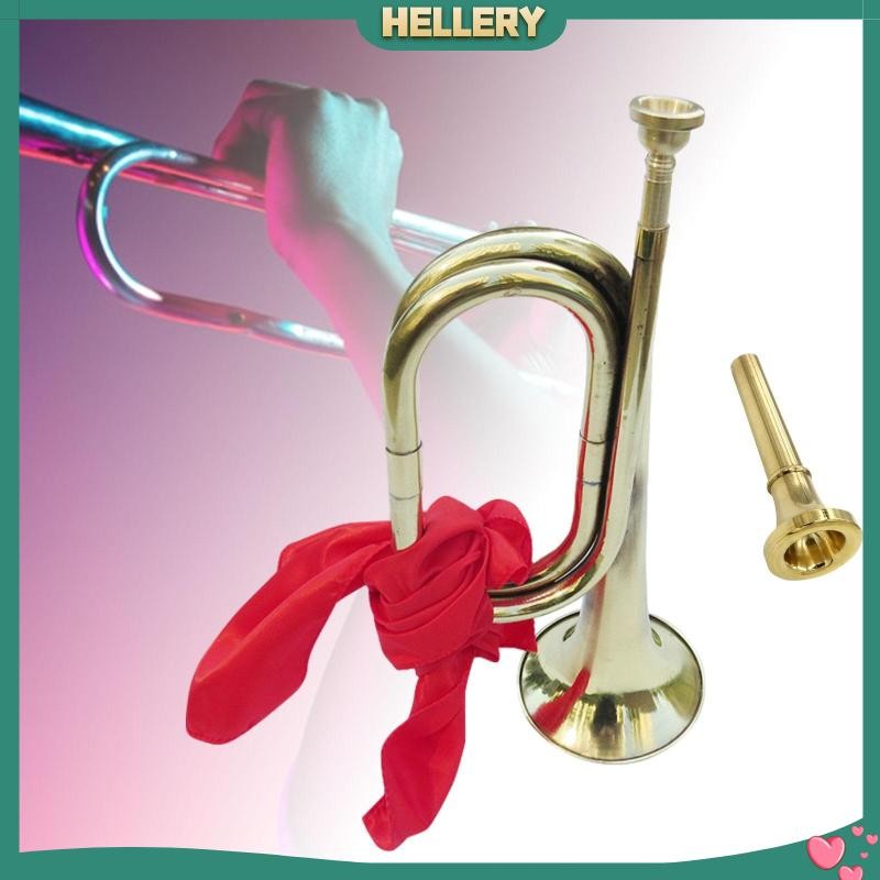 [HelleryPH] Cavalry Trumpet Bugle with Mouthpiece Classic Blowing Bugle ...