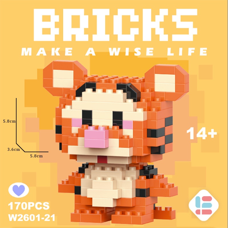 【DUZ】Mini Building Block Assembled Small Sanrio Particles Toys For Kid ...