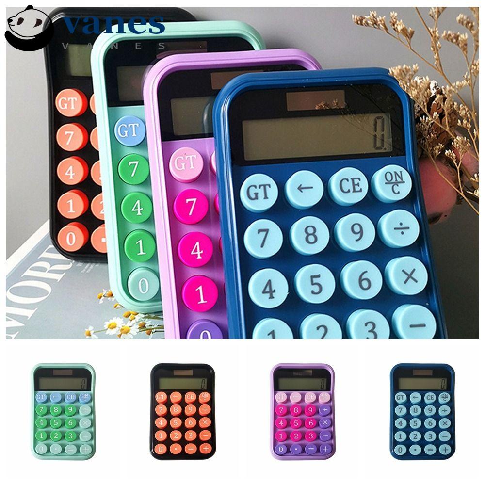 VANES Candy Colour Silent Calculator, 10digit Mechanical Keyboard