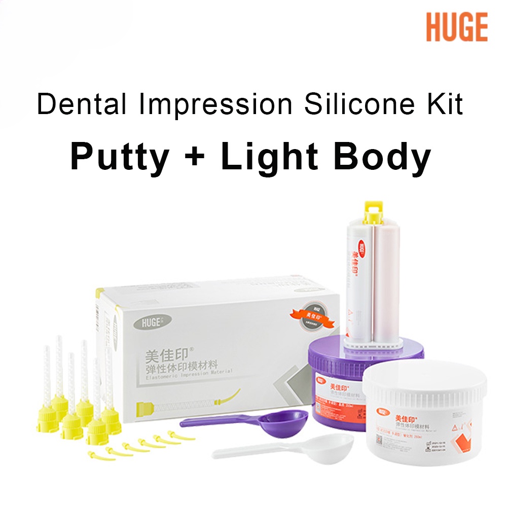 Light And Heavy Body Dental Impression Kit Putty Silicone Material