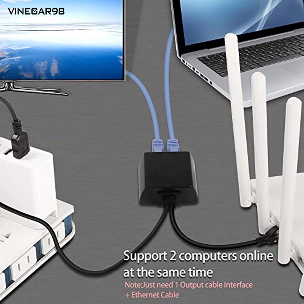 VINE Splitter Heat Resistant Network Splitter Highspeed Rj45