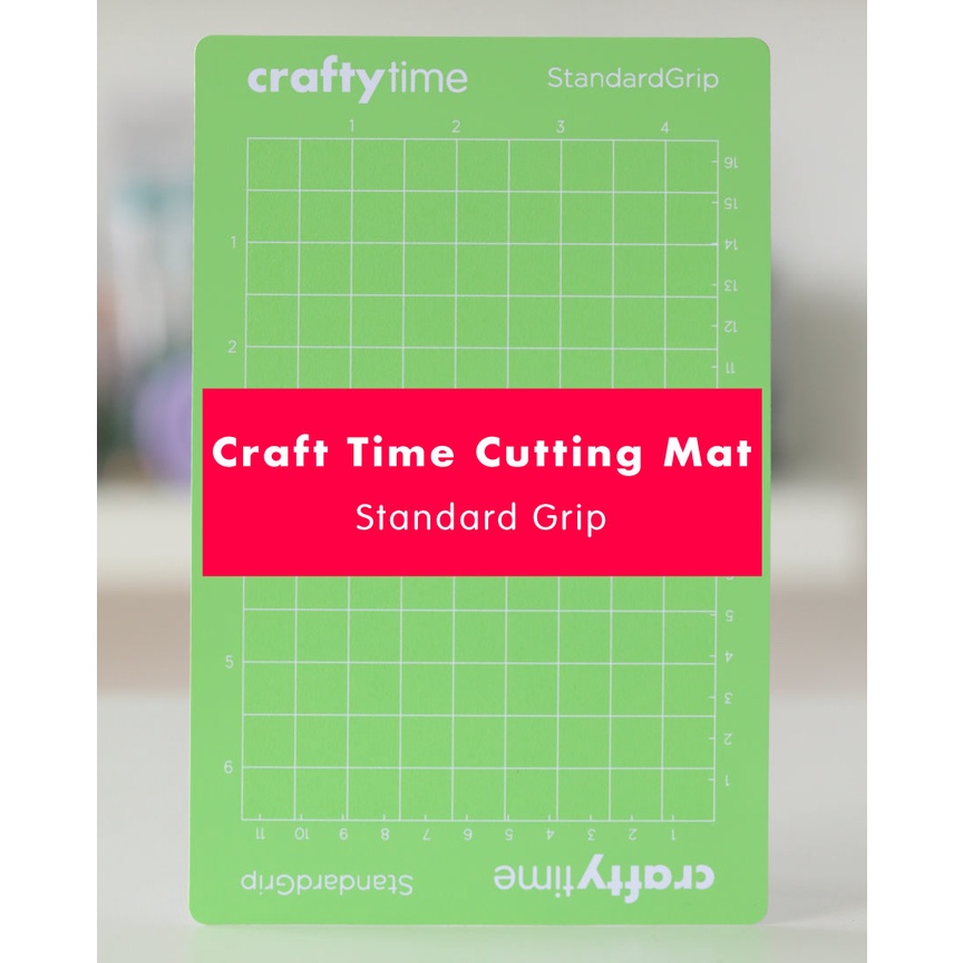 Crafty Time Cutting Mat Standard Grip 4x6 4 x 12 Cricut Joy HTV Ironon Vinyl Sticker