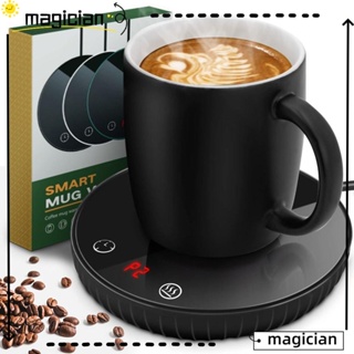 12oz. Stainless Steel Self Heating Coffee Mug Charging Coaster 3.5 x 3.5  x 5