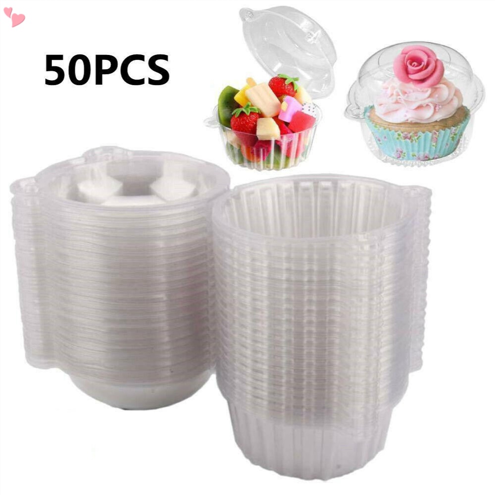 Mini Bundt Cake Containers Hewnda 50 Pack Of Clear Plastic Mini
