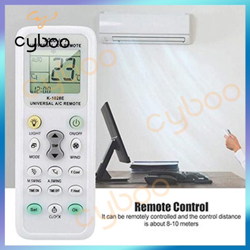 1000 in1 K-1028E Universal Wireless Remote Control AC Digital LCD ...