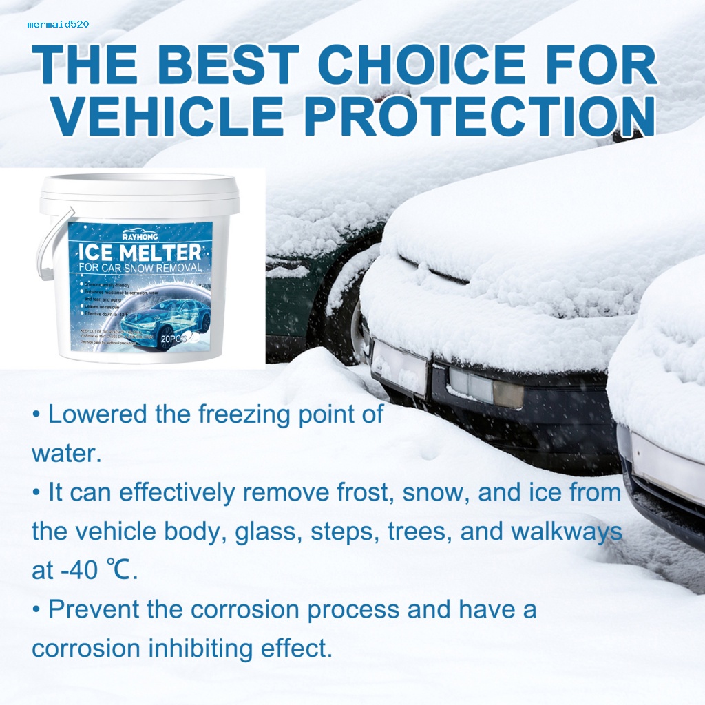 New* Melting Snow Effervescent Tablets Efficient Snow Melting Tablets