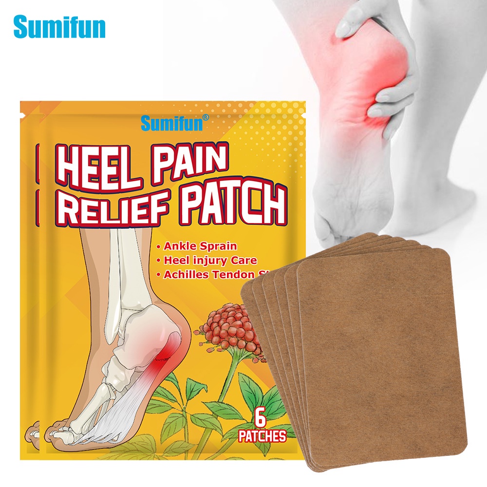 Sumifun 6pcs Heel Pain Relief Patches Plantar Bone Spur Ache Medical ...