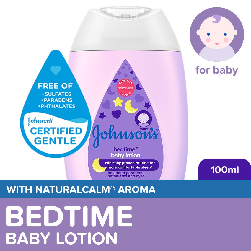 Johnson's Bedtime Baby Lotion 100mlnewborn,lotion for baby,baby essentials,baby care Shopee