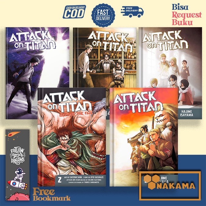 Manga Attack on Titan (34 book series) by Hajime Isayama (English ...