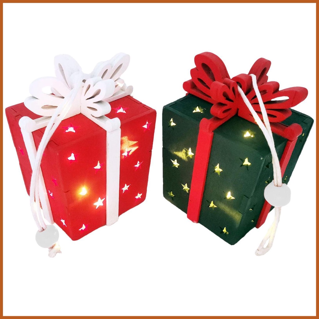 Hanging Window Lights Prelit Gift Boxes Christmas Lights Windows Wall
