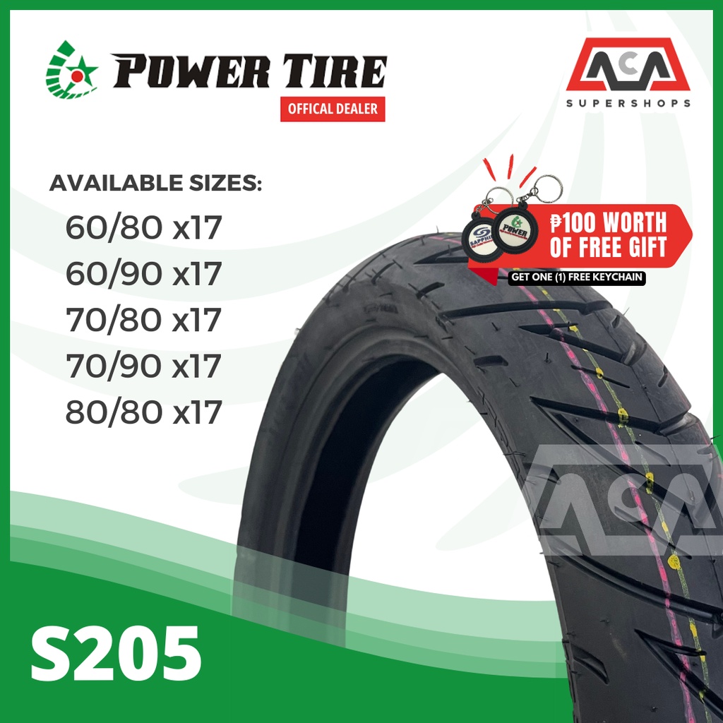 POWERTIRE (S205) TIRE FOR MOTORCYCLE X17 Shopee Philippines