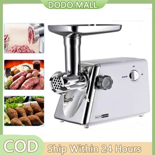 Manual Meat Grinder Stainless Steel Hand Meat Grinder Commercial Sausage  Stuffer Maker Meat Chopper for Ground Pork Beef Garlic Chili