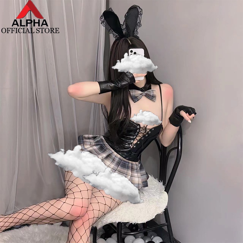Enticement Black Vinyl & Leather Lingerie Costume