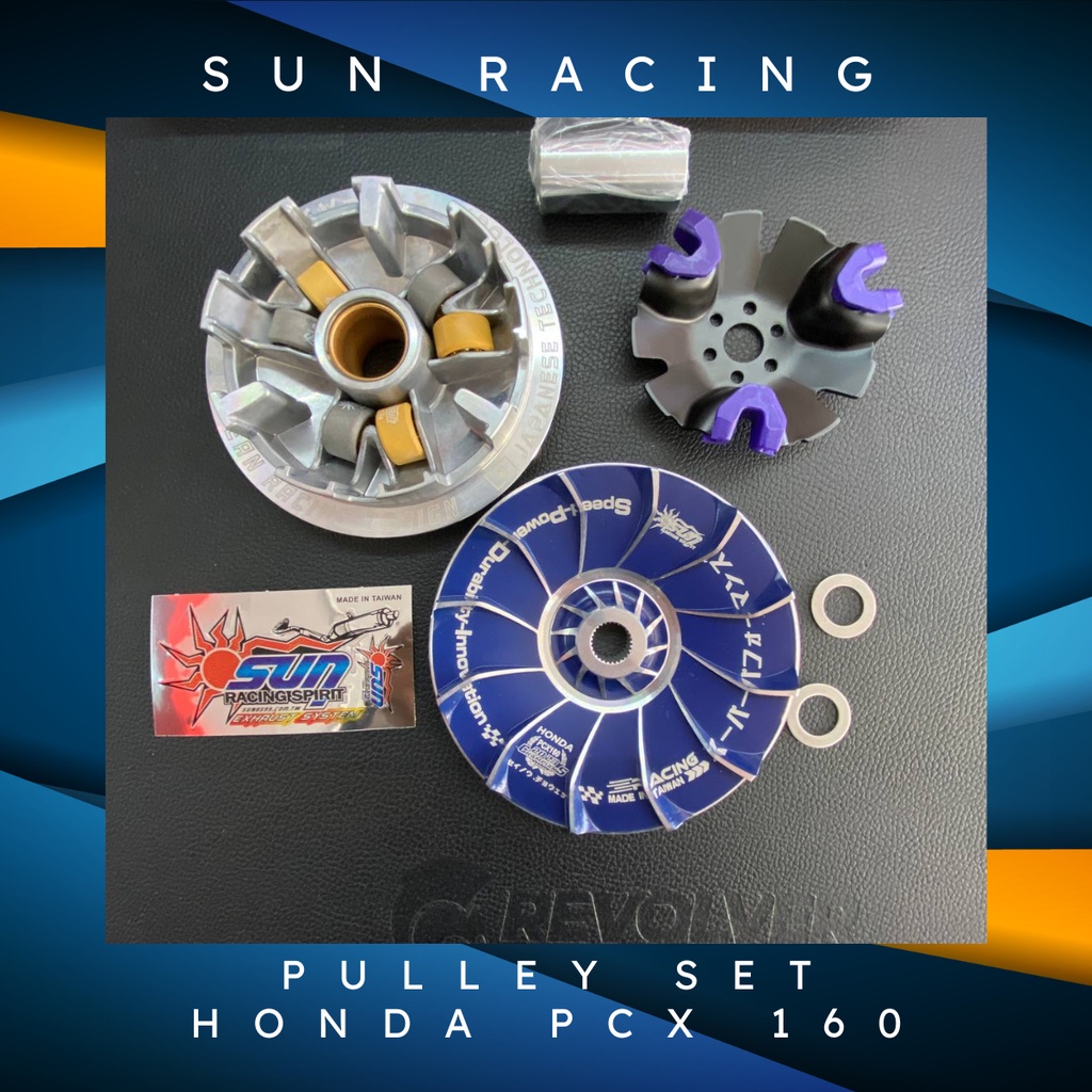 Sun racing pulley set for honda pcx 160 WITH FLYBALL | Shopee Philippines