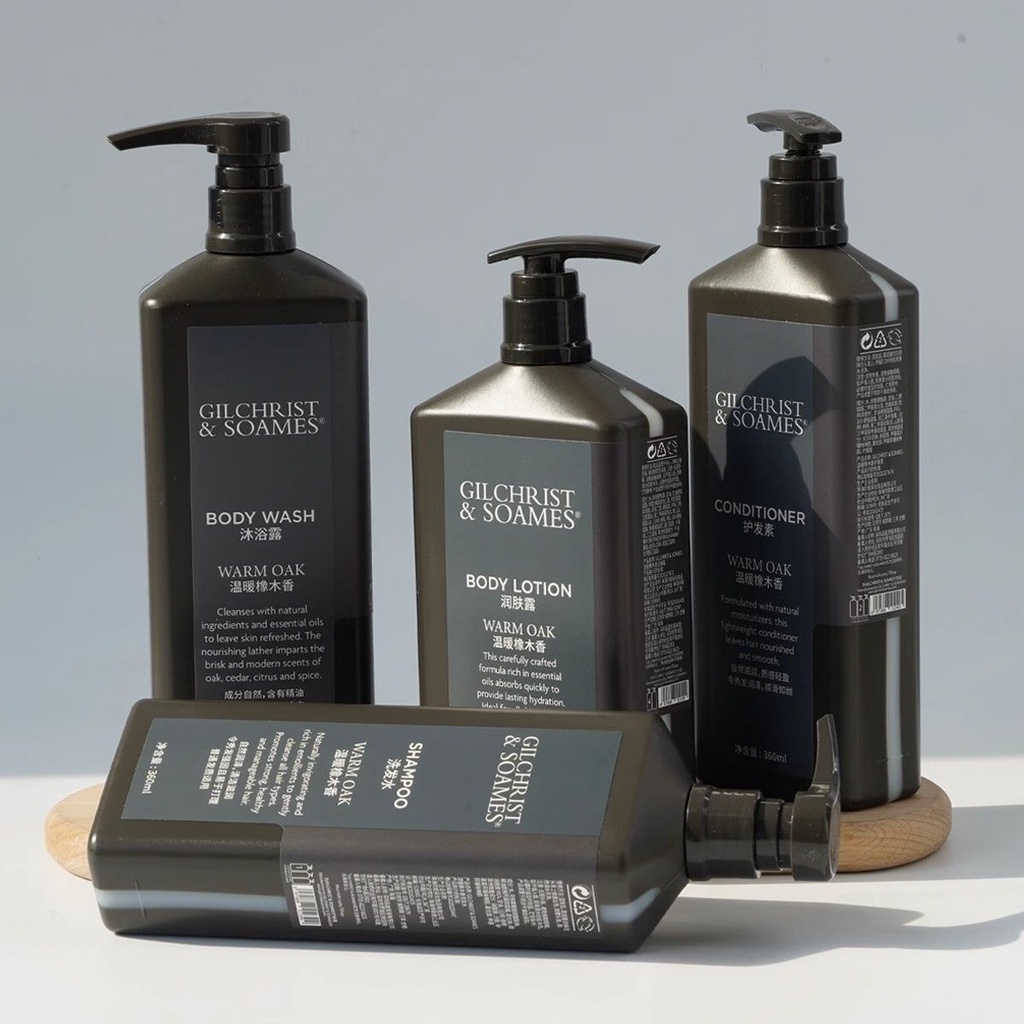 Gilchrist & soames Warm Oak Wood Fragrance Shampoo Body Wash ...