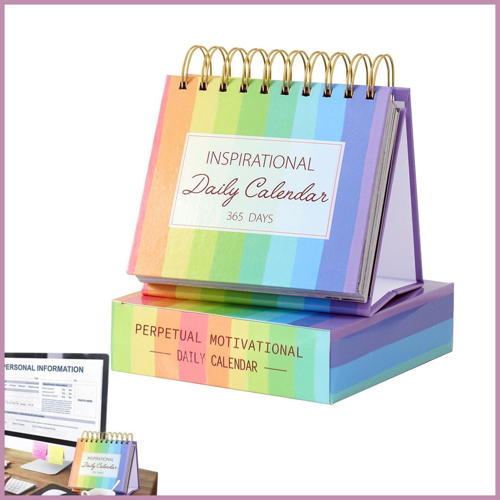 2025 Inspirational Desk Calendar FullColor Humorous Perpetual Calendar