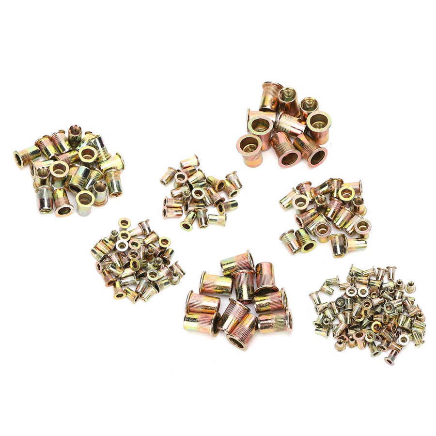 100PCS/Set/pack Without box Carbon Steel Thread Head Blind Rivet Nuts ...