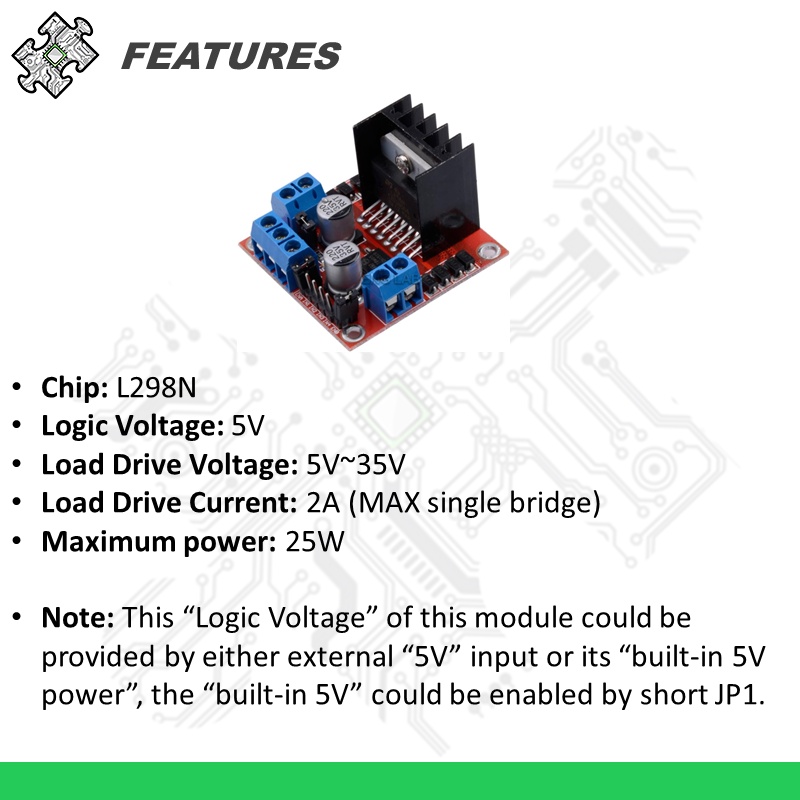 ENGLAB★L298N Brushed Motor Driver Controller, Stepper Motor Control ...
