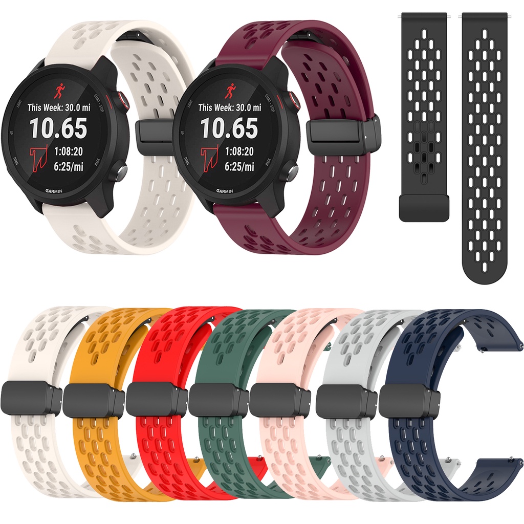 Cinturino Nylon 22 Mm Per Garmin Venu/Forerunner – Intrecciato Regolabile, Morbido E Traspirante (Nero)