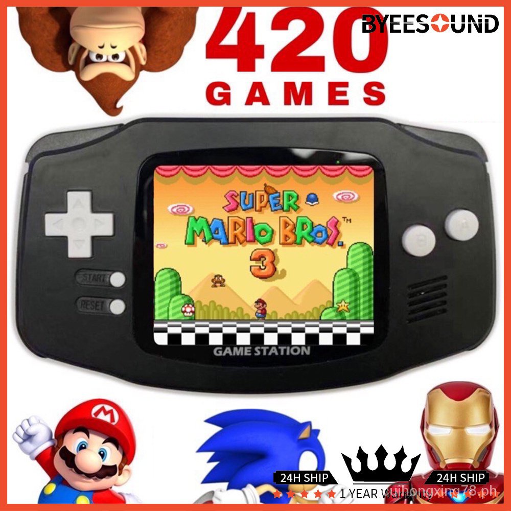 Gameboy Classic Video Game Console GBA 400+Games Emulator Retro Station  Handheld Portable Console childhood Gift | Shopee Philippines