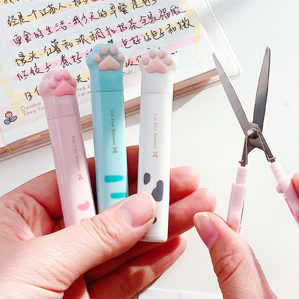 Kawaii Cat Claw Scissors Portable Cute Small Scissors Student Office ...