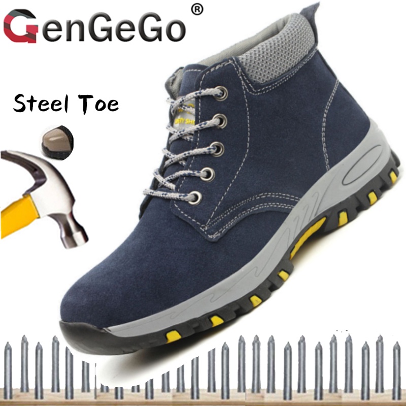 （3 Days Delivery）Safety Shoes Steel Toe Cap Men Women Anti-smashing ...