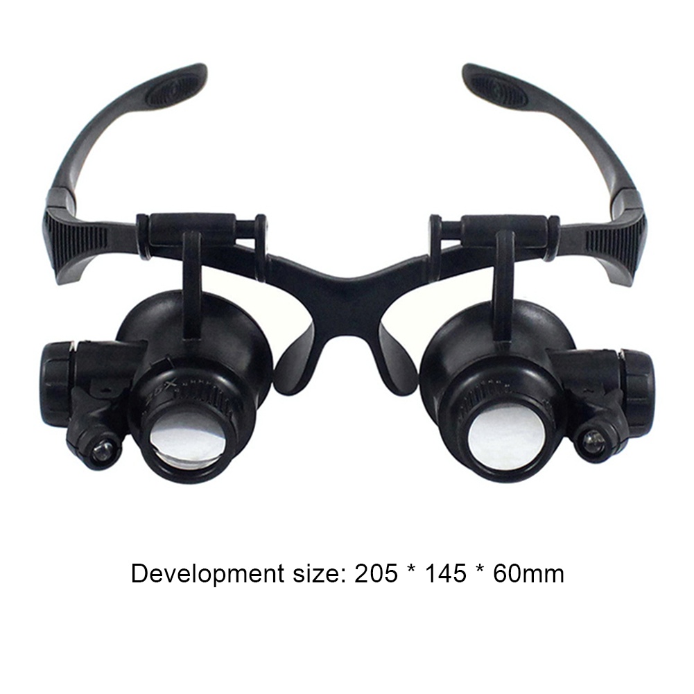 8X15X20X25X Telescope Magnifier Dual，2LED Head-Mounted Illuminating ...