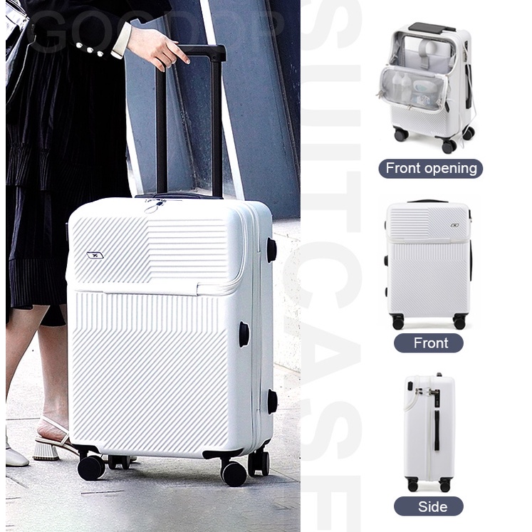 20/26 inch luggage Japanese Style Carry On Luggage With Front Pocket