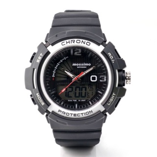 ♞Mossimo Black Silicone Strap Analog-Digital Watch MS-1933G-BLK