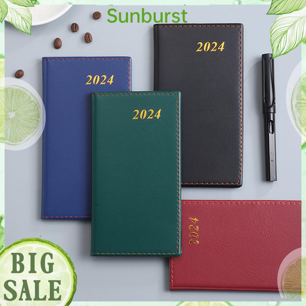 A6 2024 Calendar Year Day Planner Lightweight Agenda Organizer Book for ...