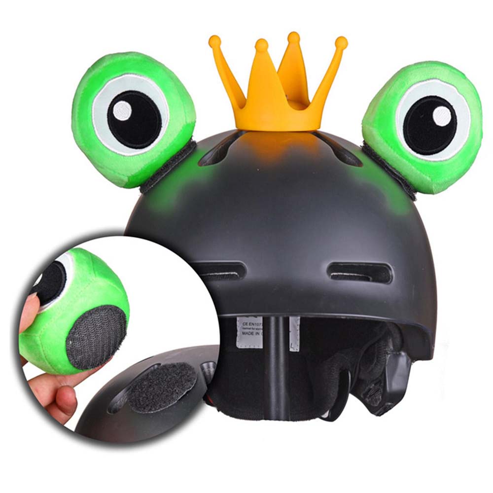 Helmets Horns Cute Cartoon Frog Ski Kids Ears Helmets Accessories Fun
