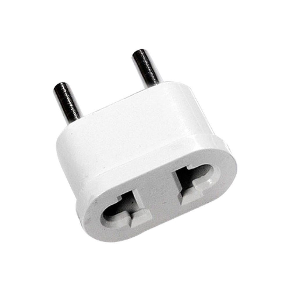 US USA to EU Euro Europe AC Power Plug Travel Adapter Charger Socket ...