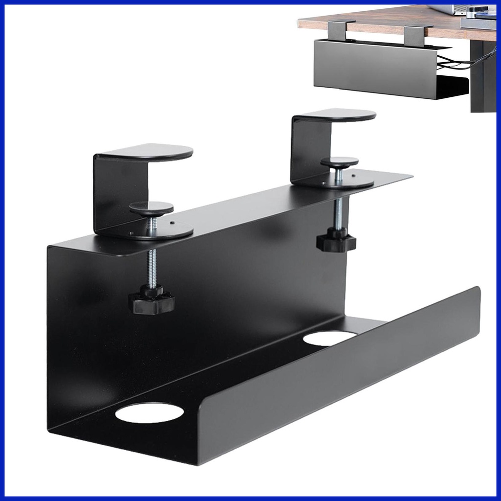 Under Desk Cable Tray No Drill Cable Management Desk Cord Raceway Wire ...
