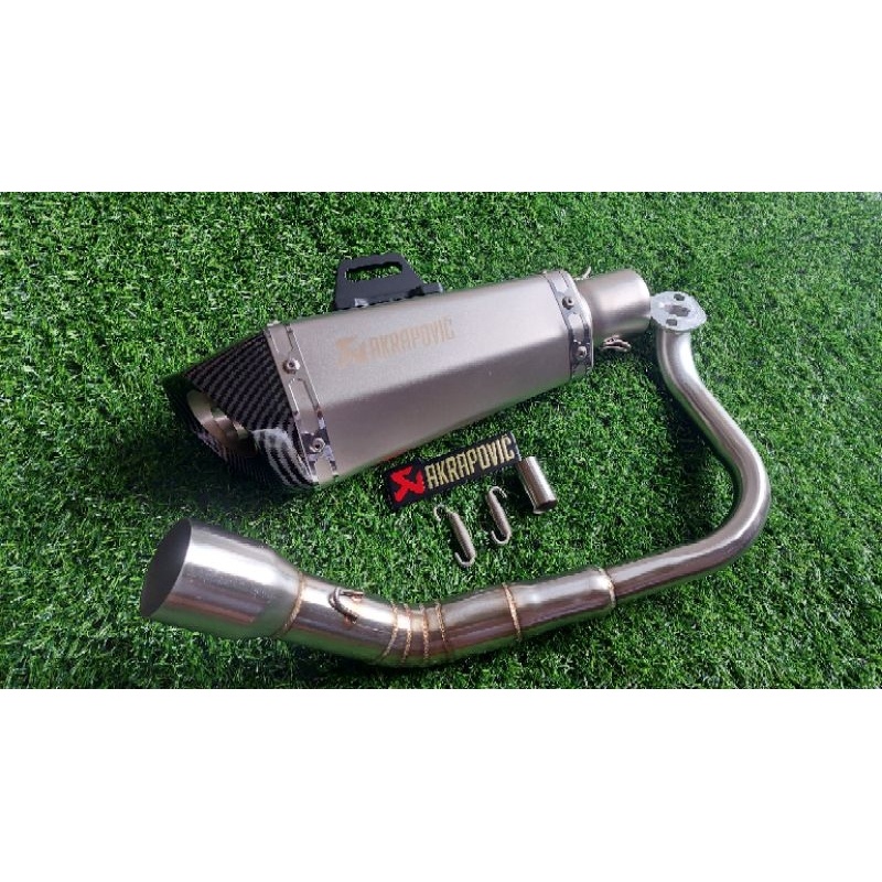 【hot sale】 HONDA CLICK 125i / 150i AKRAPOVIC PIPE WITH SILENCER ( FULL