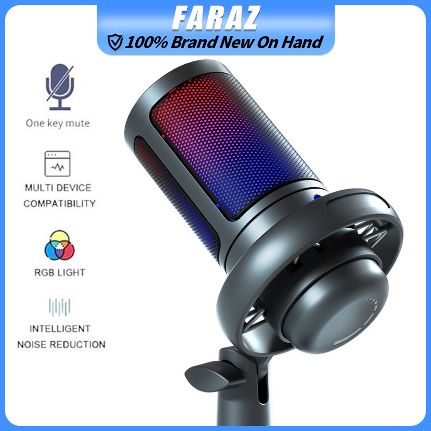 ME6S RGB USB Microphone Professional Gaming Computer Recording Noise ...